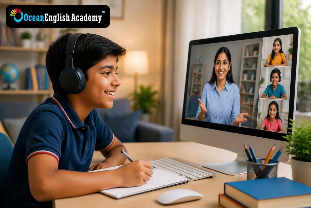 Online screen showing Our Classes lessons